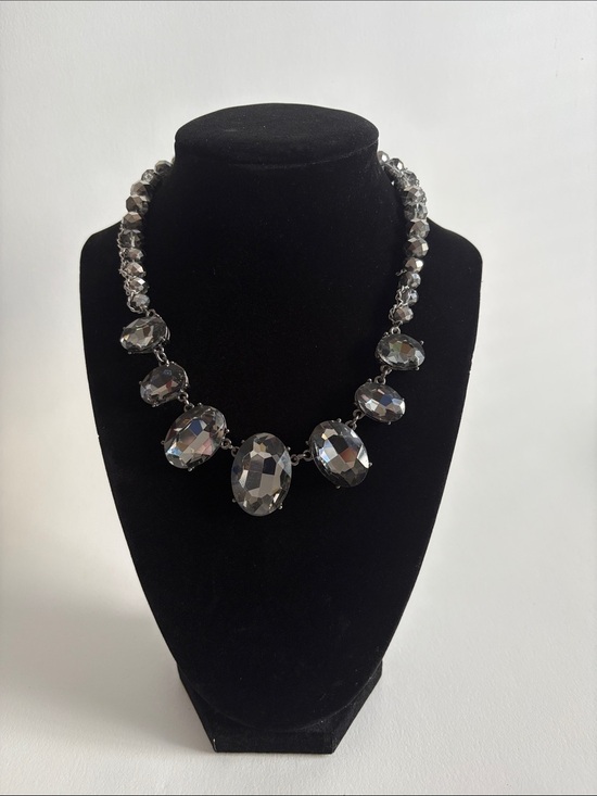 Simply Vera Vera Wang Jewelry - Simply Vera Vera Wang Faceted Crystal Necklace in Smoky Gray